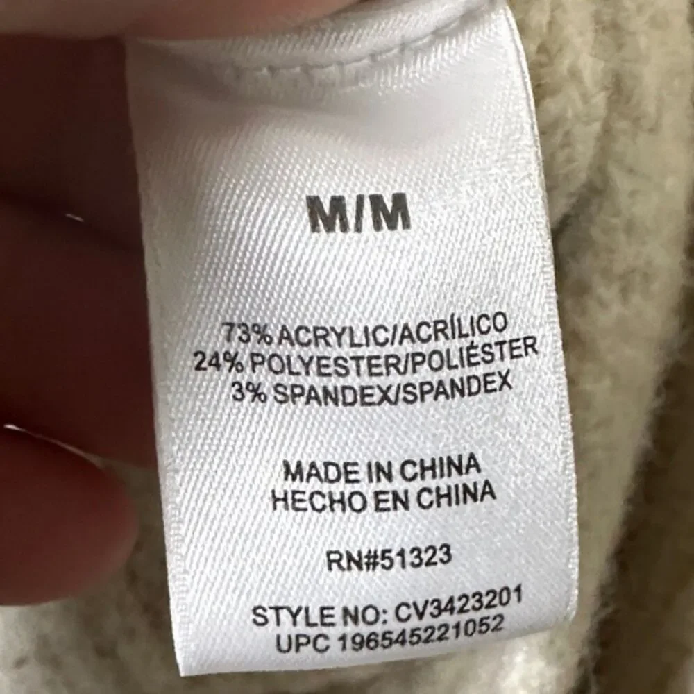 Vince Camuto Tunic Knit Sweater Vest V Neck Sleeveless Medium Preppy Clean Girl
